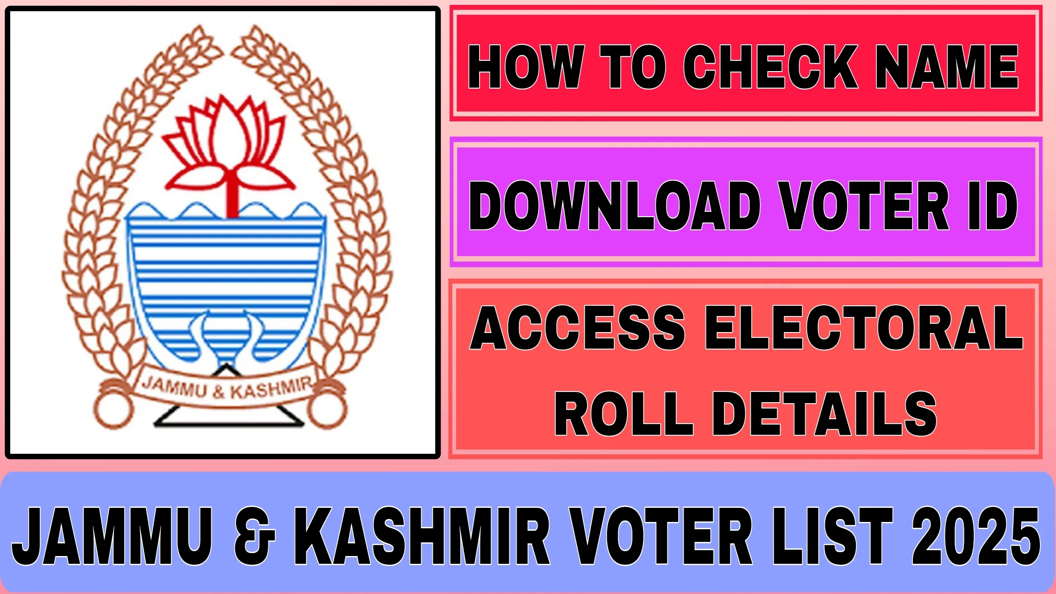 Jammu & Kashmir Voter List 2025